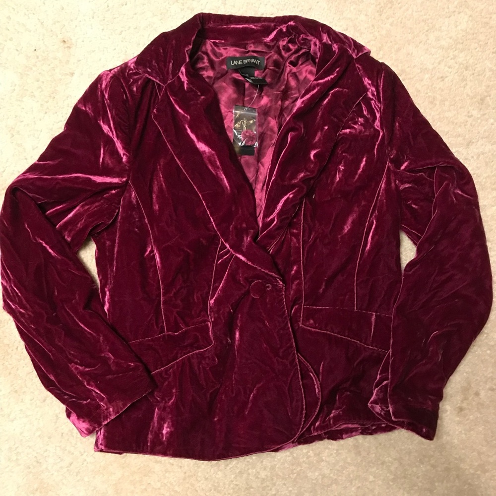 Lane Bryant Velour Blazer